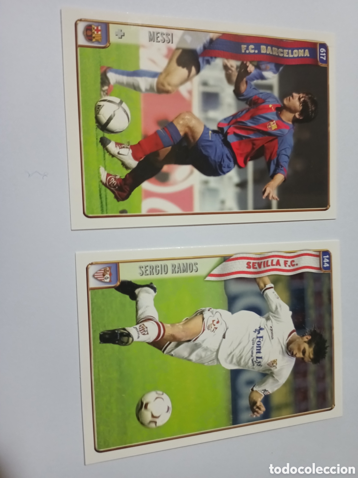 Cromos de F&uacute;tbol: 617 MESSI ROOKIE NOVATO BARCELONA CARD CROMO F&Uacute;TBOL FICHAS LIGA 2005 MUNDICROMO 2004 + &Aacute;LBUM REGALO