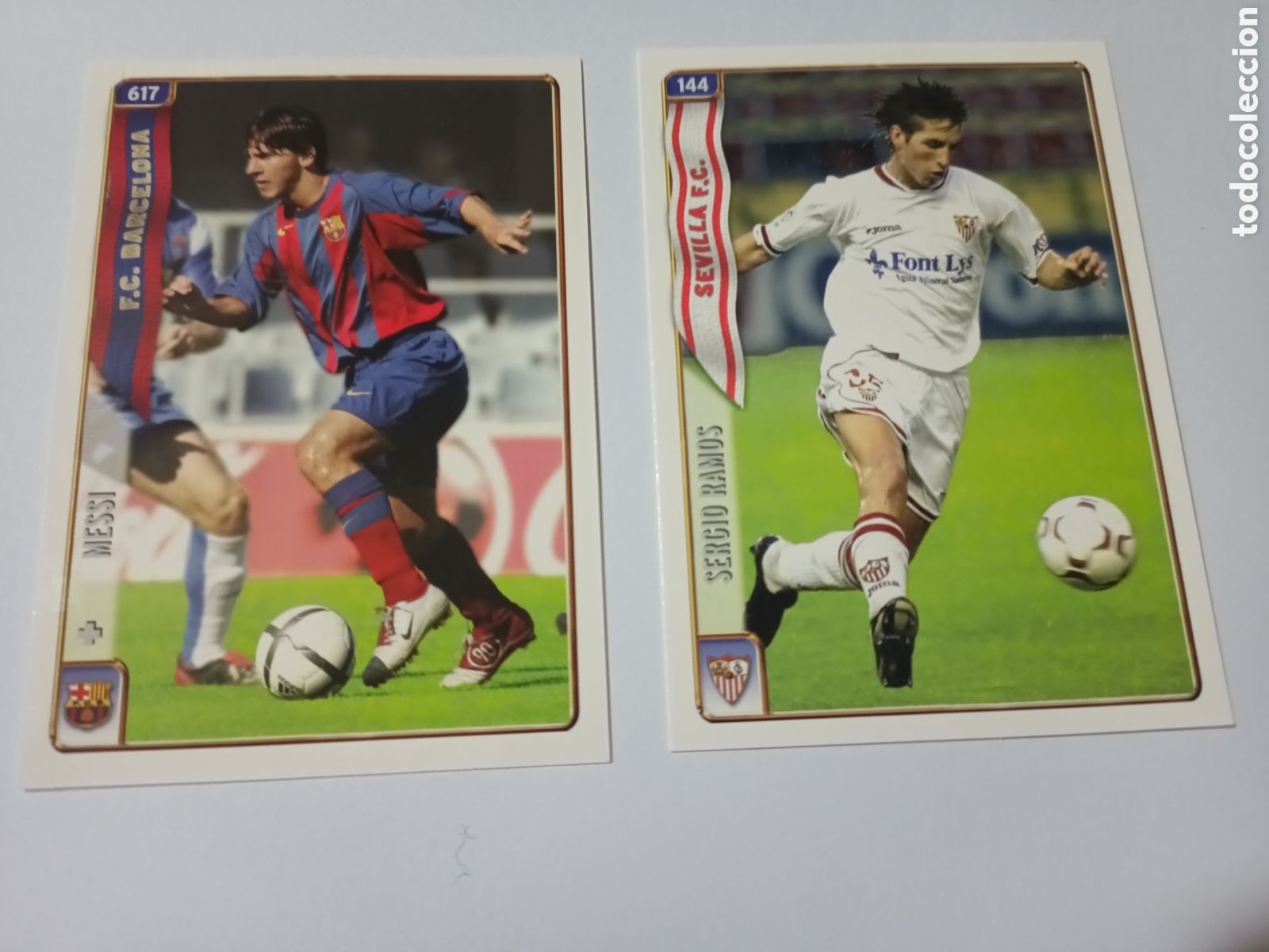 Cromos de F&uacute;tbol: 617 MESSI ROOKIE NOVATO BARCELONA CARD CROMO F&Uacute;TBOL FICHAS LIGA 2005 MUNDICROMO 2004 + &Aacute;LBUM REGALO