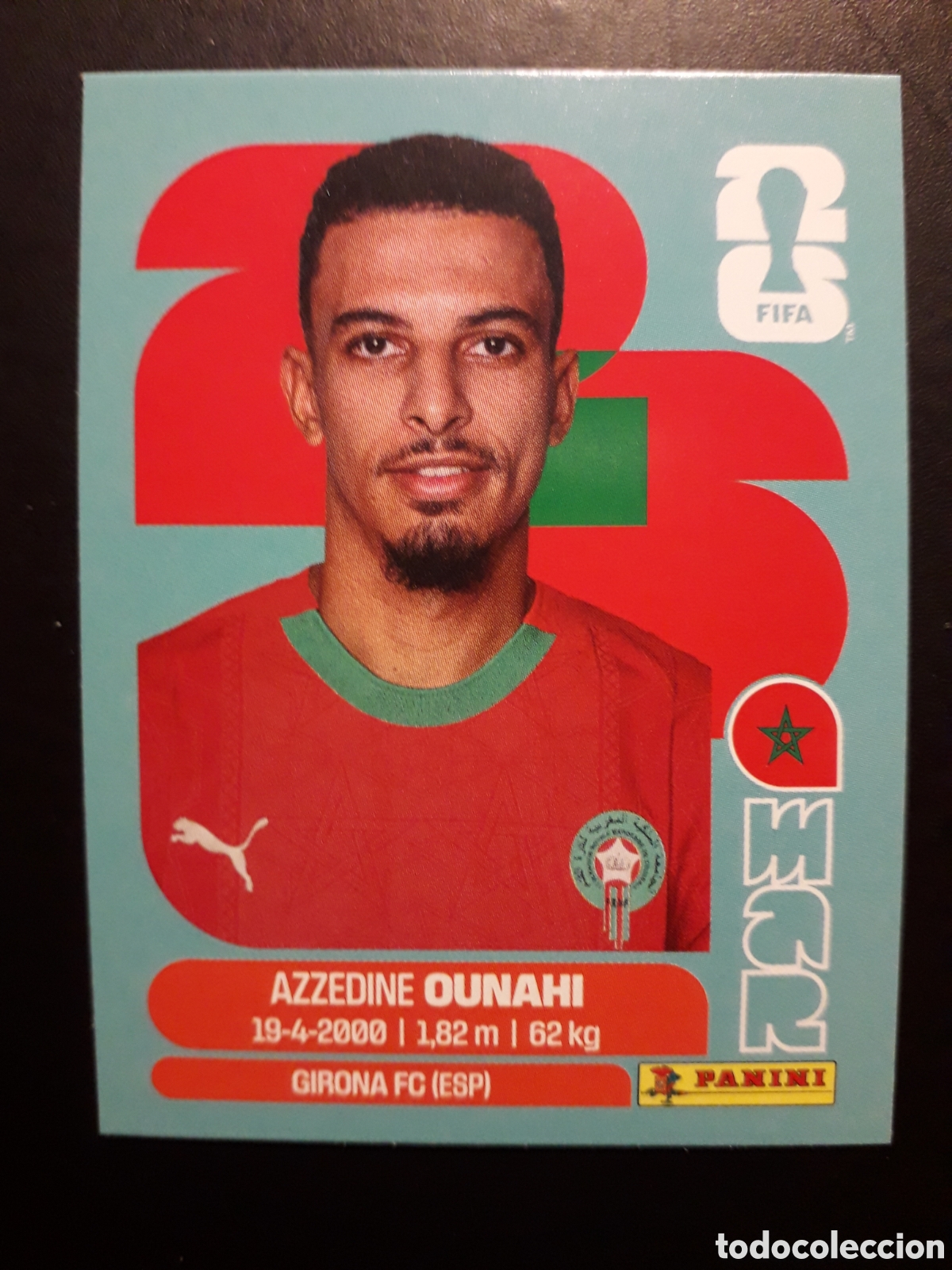 Cromos de F&uacute;tbol: OUNAHI MARRUECOS MAR 11 MUNDIAL F&Uacute;TBOL 2026 FIFA WORLD CUP PANINI SIN PEGAR PEDIDO M&Iacute;NIMO 3&euro;