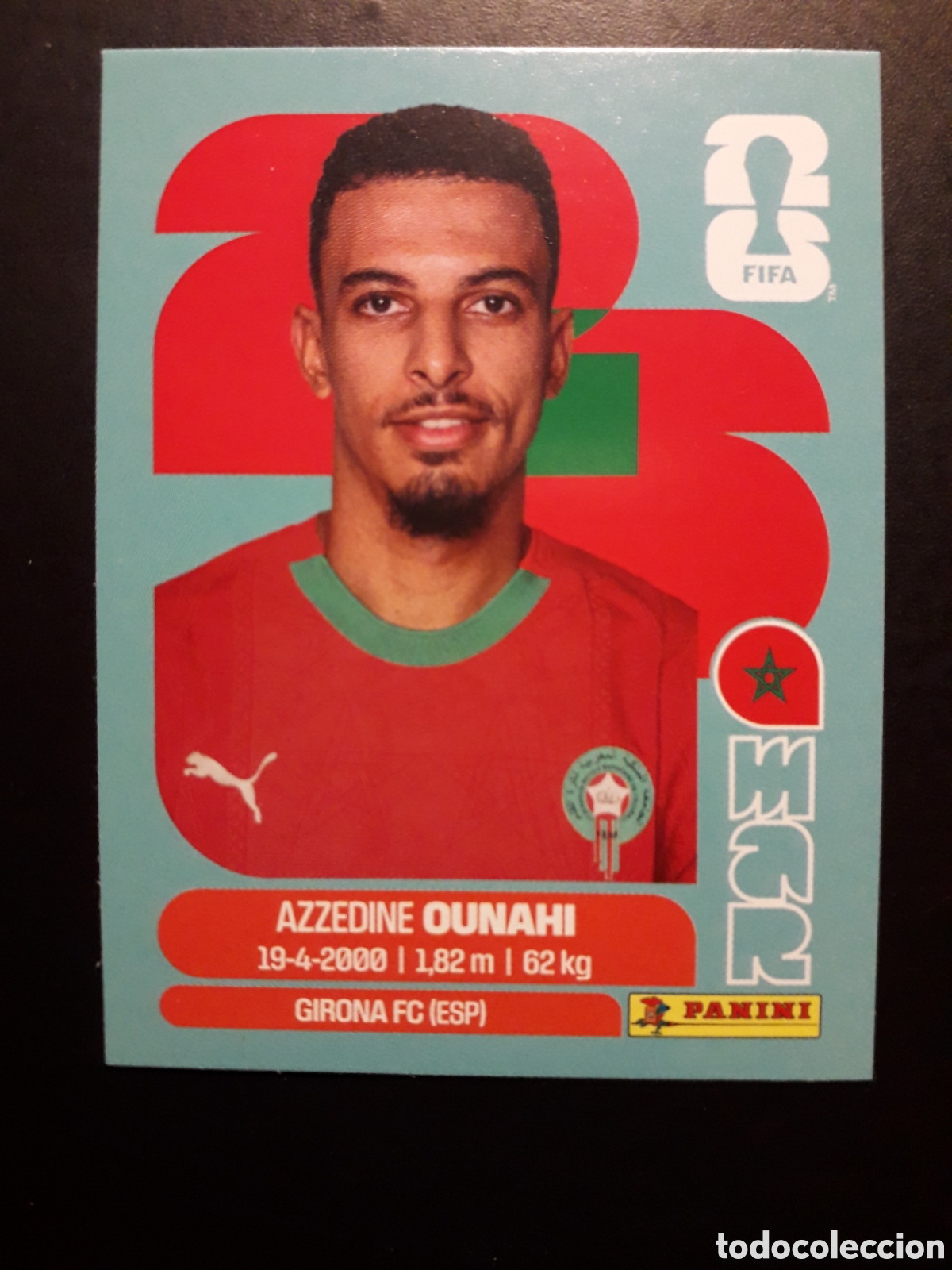 Cromos de F&uacute;tbol: OUNAHI MARRUECOS MAR 11 MUNDIAL F&Uacute;TBOL 2026 FIFA WORLD CUP PANINI SIN PEGAR PEDIDO M&Iacute;NIMO 3&euro;