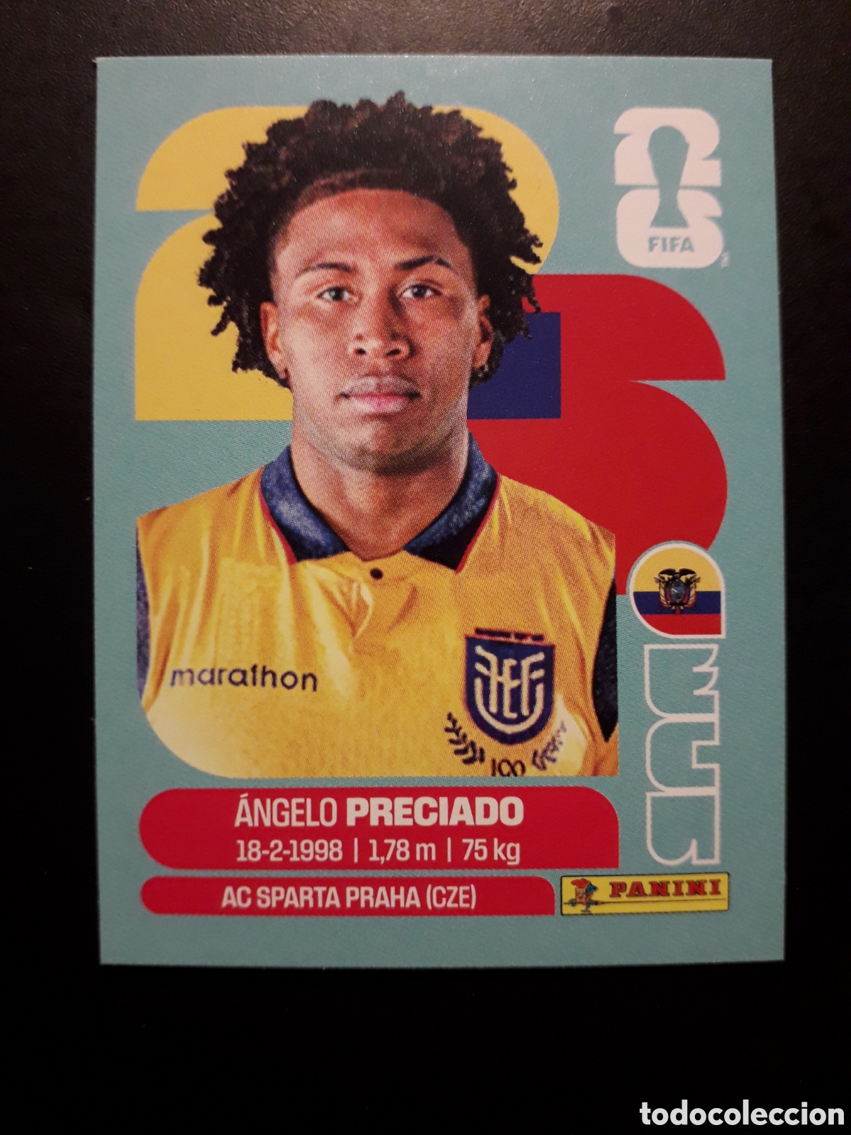 Cromos de F&uacute;tbol: PRECIADO ECUADOR ECU 7 MUNDIAL F&Uacute;TBOL 2026 FIFA WORLD CUP PANINI SIN PEGAR PEDIDO M&Iacute;NIMO 3&euro;.