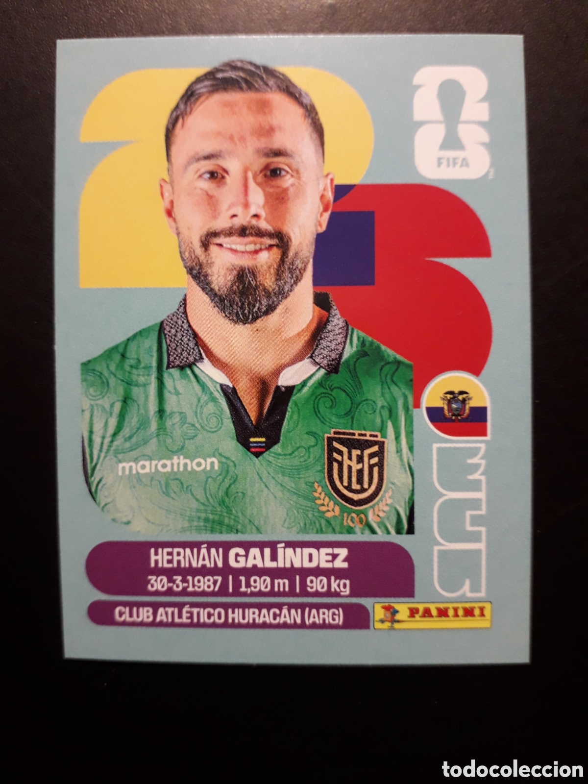 Cromos de F&uacute;tbol: GAL&Iacute;NDEZ ECUADOR ECU 2 MUNDIAL F&Uacute;TBOL 2026 FIFA WORLD CUP PANINI SIN PEGAR PEDIDO M&Iacute;NIMO 3&euro;.