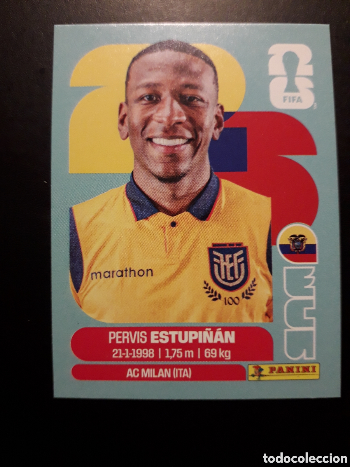 Cromos de F&uacute;tbol: ESTUPI&Ntilde;&Aacute;N ECUADOR ECU 5 MUNDIAL F&Uacute;TBOL 2026 FIFA WORLD CUP PANINI SIN PEGAR PEDIDO M&Iacute;NIMO 3&euro;