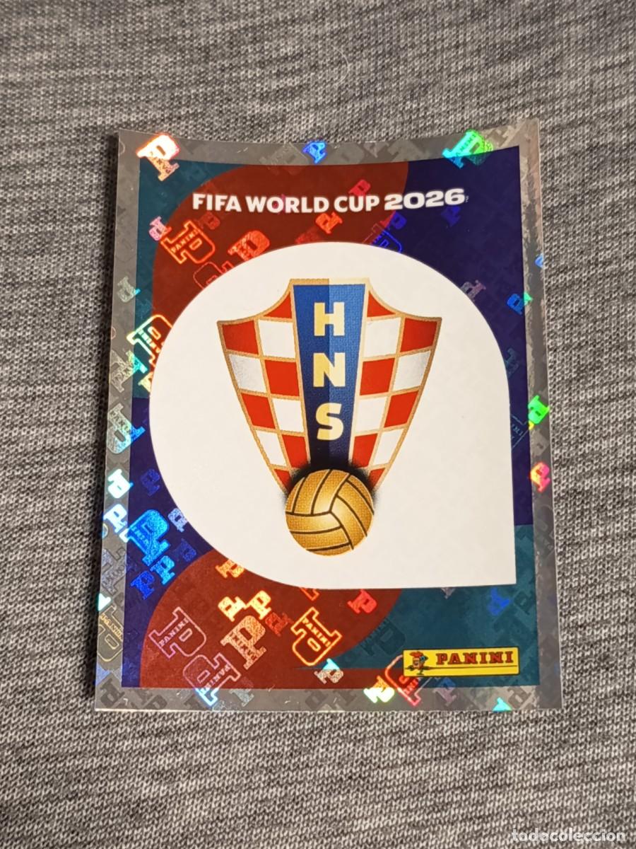 Cromos de F&uacute;tbol: ESCUDO CROACIA CRO 1 STICKER MUNDIAL 2026 PANINI FIFA WORLD CUP NUEVO
