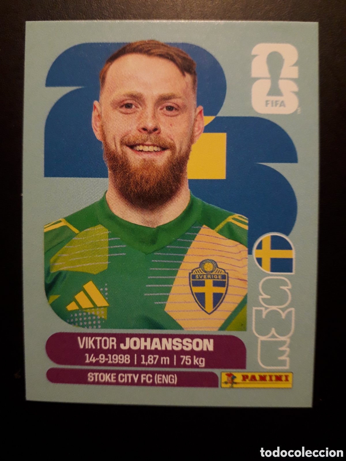 Cromos de F&uacute;tbol: JOHANSSON SUECIA SWE 2 MUNDIAL F&Uacute;TBOL 2026 FIFA WORLD CUP PANINI SIN PEGAR PEDIDO M&Iacute;NIMO 3&euro;