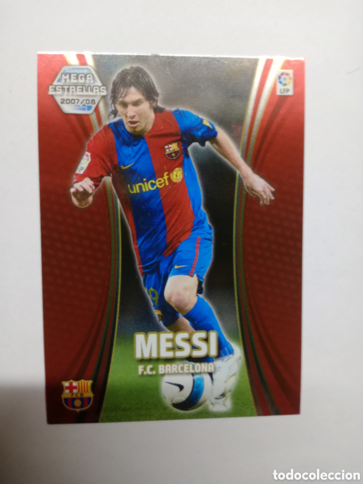 Cromos de F&uacute;tbol: 2007 2008 07 08 CARTA CROMO EN BUEN ESTADO MEGA ESTRELLAS MESSI N 387