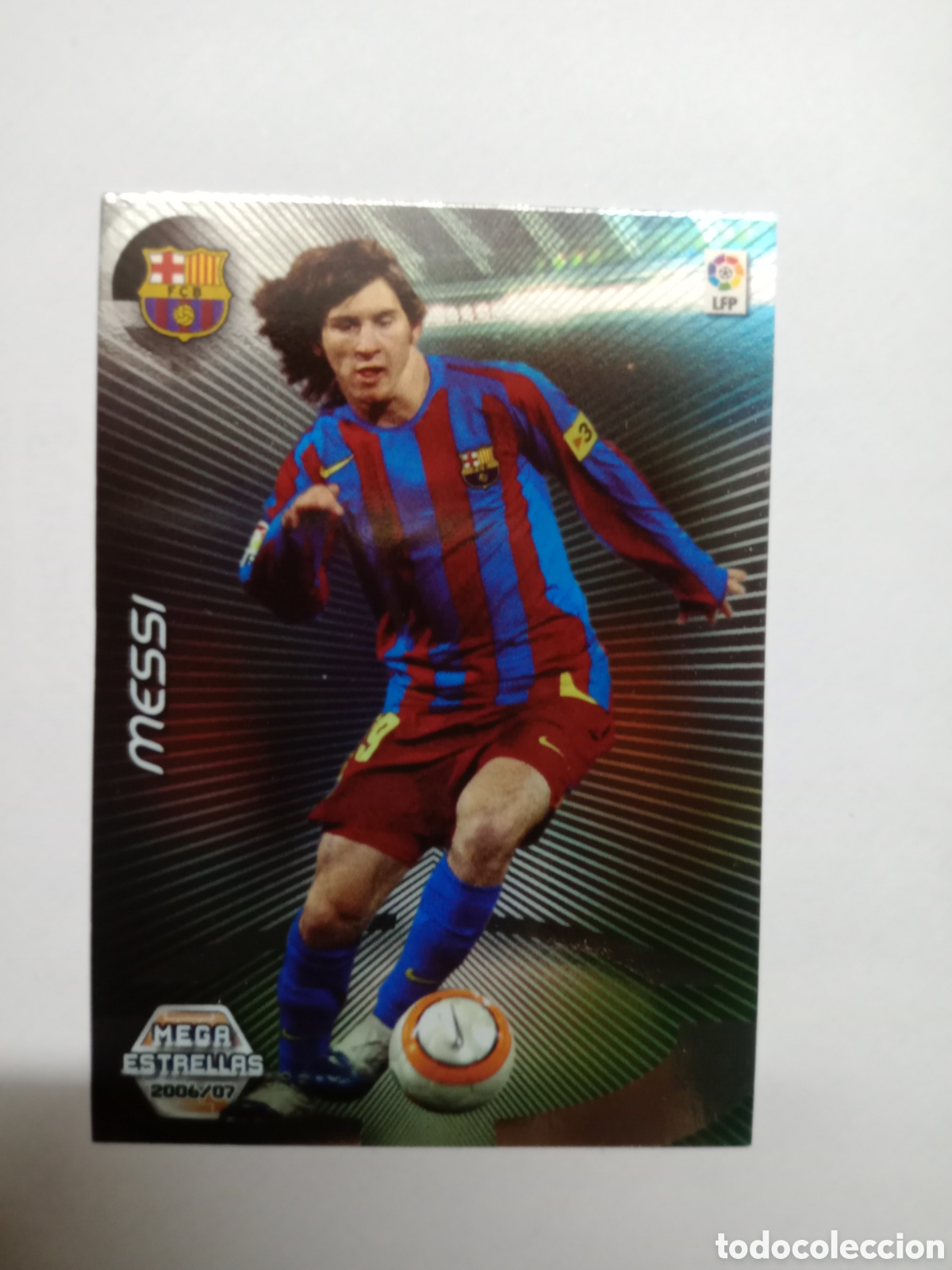 Cromos de F&uacute;tbol: 2006 2007 06 07 CARTA CROMO EN BUEN ESTADO MEGACRACKS MEGA ESTRELLAS MESSI N 386