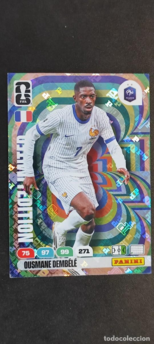 Cromos de F&uacute;tbol: ADRENALYN XL FIFA WORLD CUP 2026 CARD LIMITED EDITION DEMBELE FRANCIA # PANINI