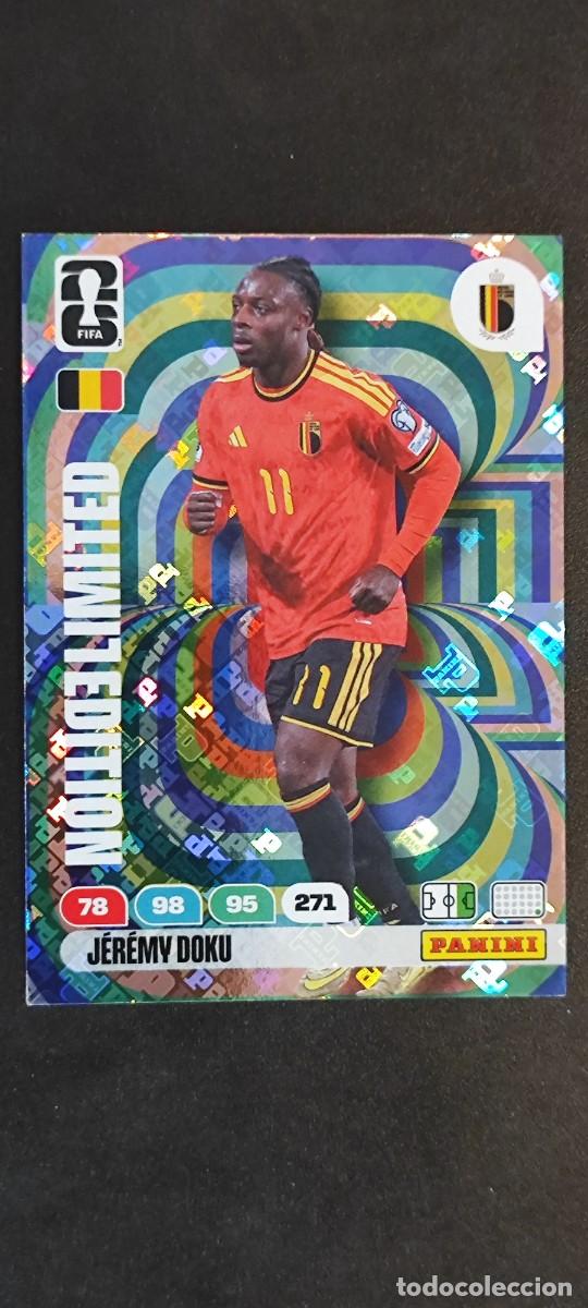 Cromos de F&uacute;tbol: ADRENALYN XL FIFA WORLD CUP 2026 CARD LIMITED EDITION DOKU BELGICA # PANINI