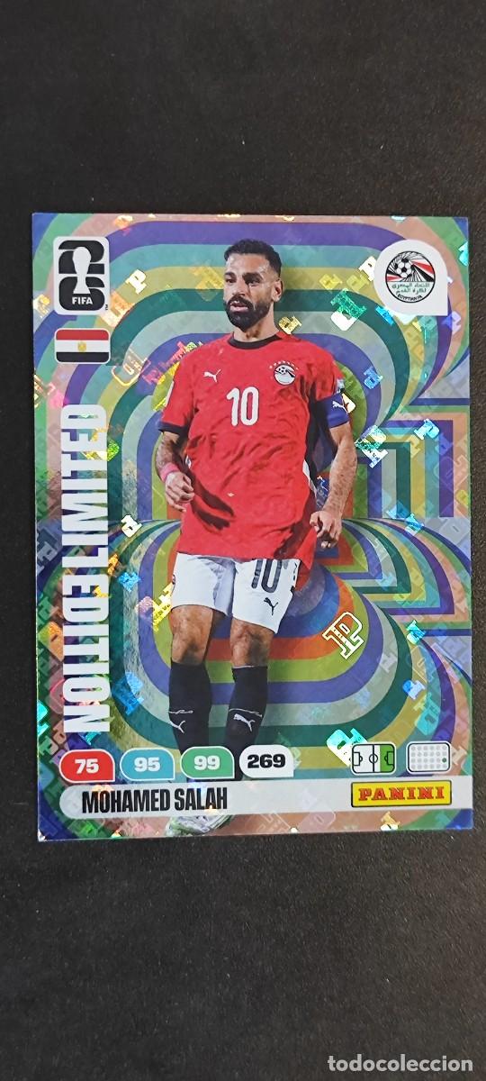 Cromos de F&uacute;tbol: ADRENALYN XL FIFA WORLD CUP 2026 CARD LIMITED EDITION SALAH EGIPTO # PANINI