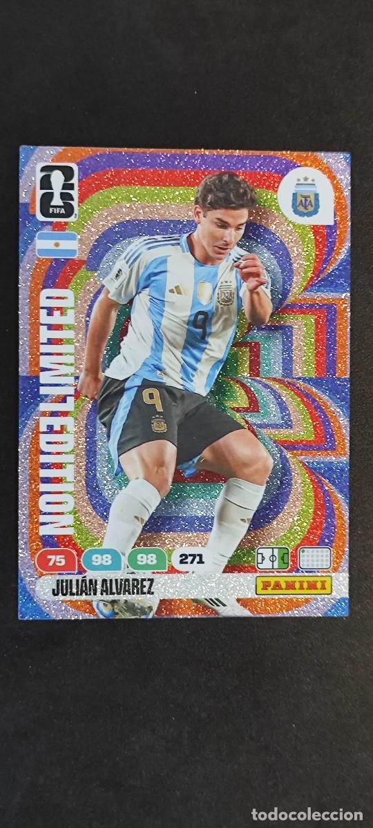 Cromos de F&uacute;tbol: ADRENALYN XL FIFA WORLD CUP 2026 CARD LIMITED EDITION SPECIAL JULIAN ALVAREZ ARGENTINA # PANINI
