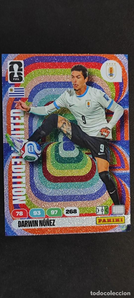 Cromos de F&uacute;tbol: ADRENALYN XL FIFA WORLD CUP 2026 CARD LIMITED EDITION SPECIAL DARWIN NU&Ntilde;EZ URUGUAY # PANINI