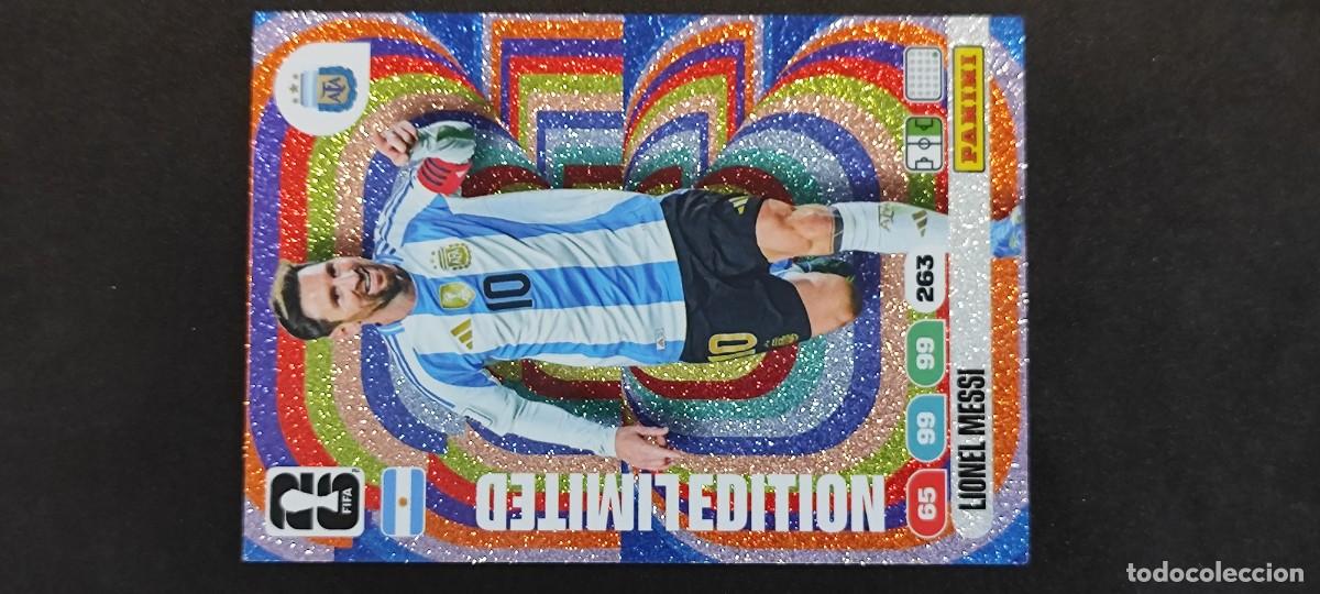 Cromos de F&uacute;tbol: ADRENALYN XL FIFA WORLD CUP 2026 CARD LIMITED EDITION SPECIAL MESSI ARGENTINA # PANINI
