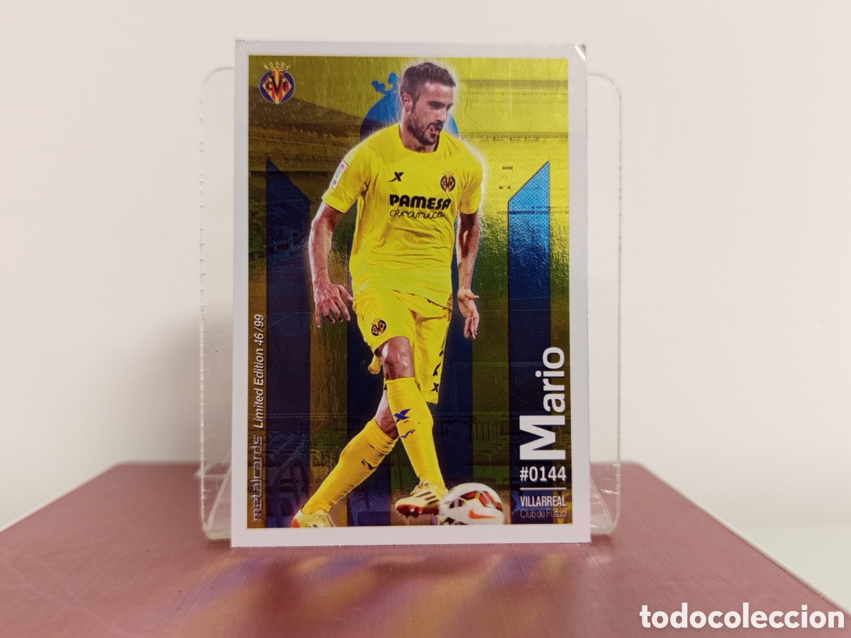 Figurine di Calcio: ❇️ CROMO ⚽ MARIO VILLARREAL 144 FICHAS LIGA QUIZ 15 16 2015 2016 METALCARDS LIMITED EDITION ❇️