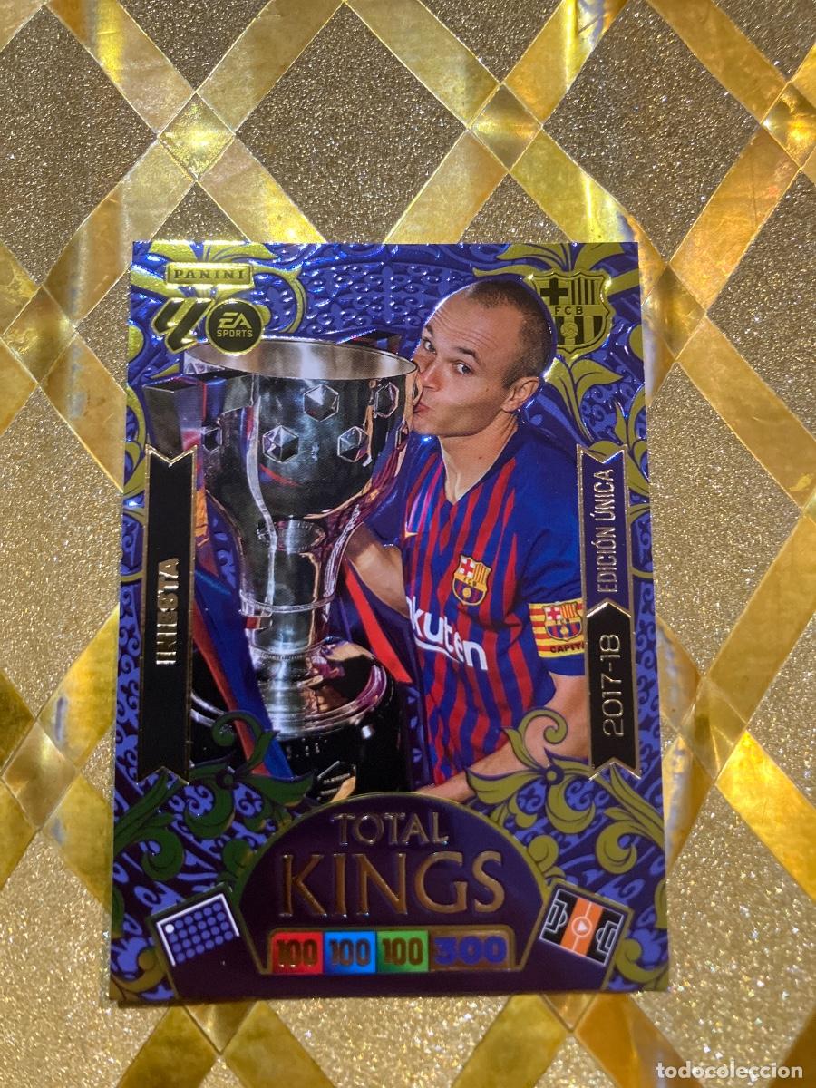 Fu&szlig;ball-Sticker: CROMO FUTBOL INIESTA BARCELONA 2017 2018 DREAM BOX TOTAL KINGS ADRENALYN 2025 2026 PANINI !