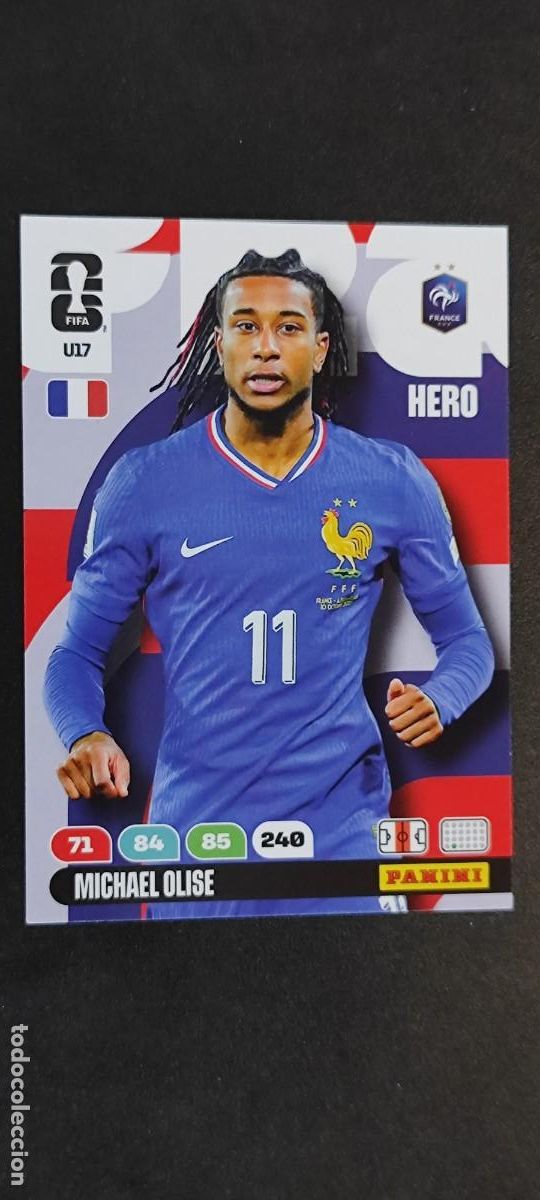 Football Stickers: ADRENALYN XL FIFA WORLD CUP 2026 CARD UPDATE/ACTUALIZACION OLISE FRANCIA # U17 PANINI