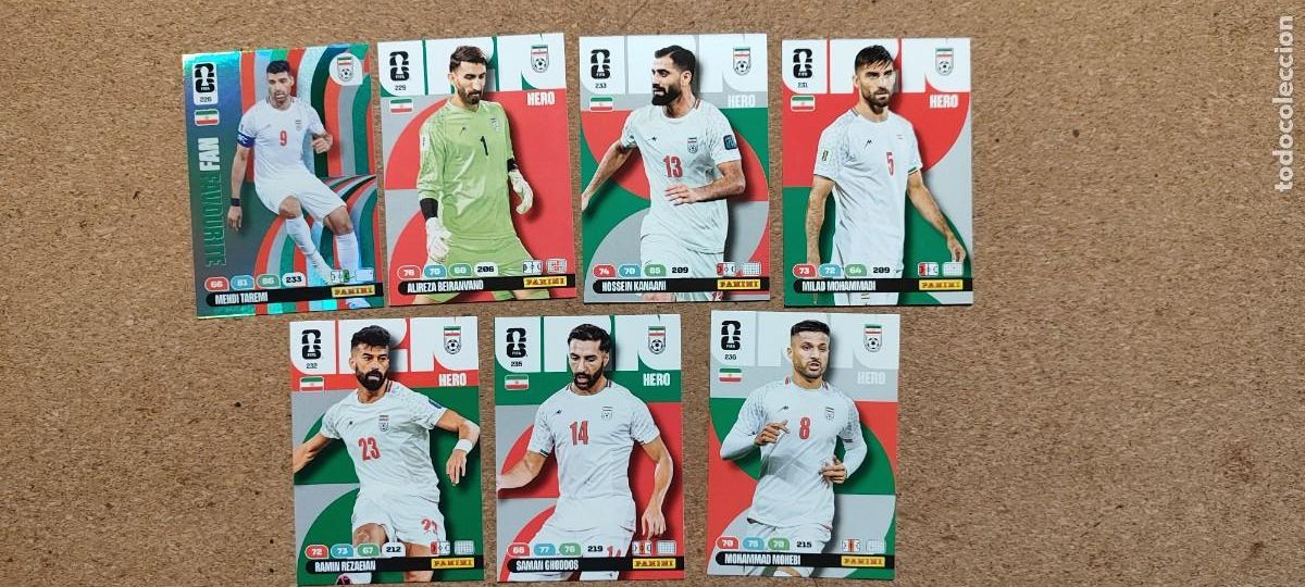 Cromos de F&uacute;tbol: ADRENALYN XL FIFA WORLD CUP 2026 LOTE 7 CARTAS DE IRAN # PANINI