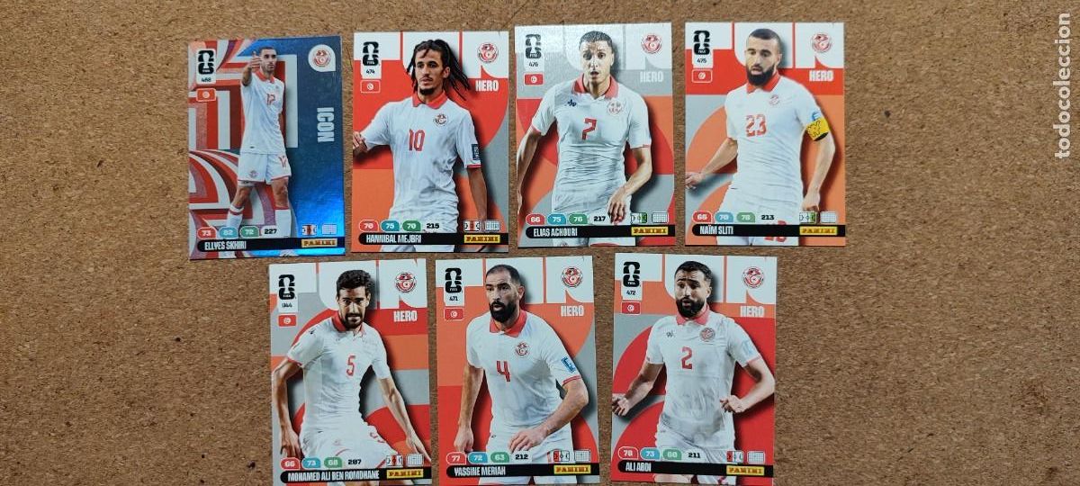Cromos de F&uacute;tbol: ADRENALYN XL FIFA WORLD CUP 2026 LOTE 7 CARTAS DE TUNEZ # PANINI