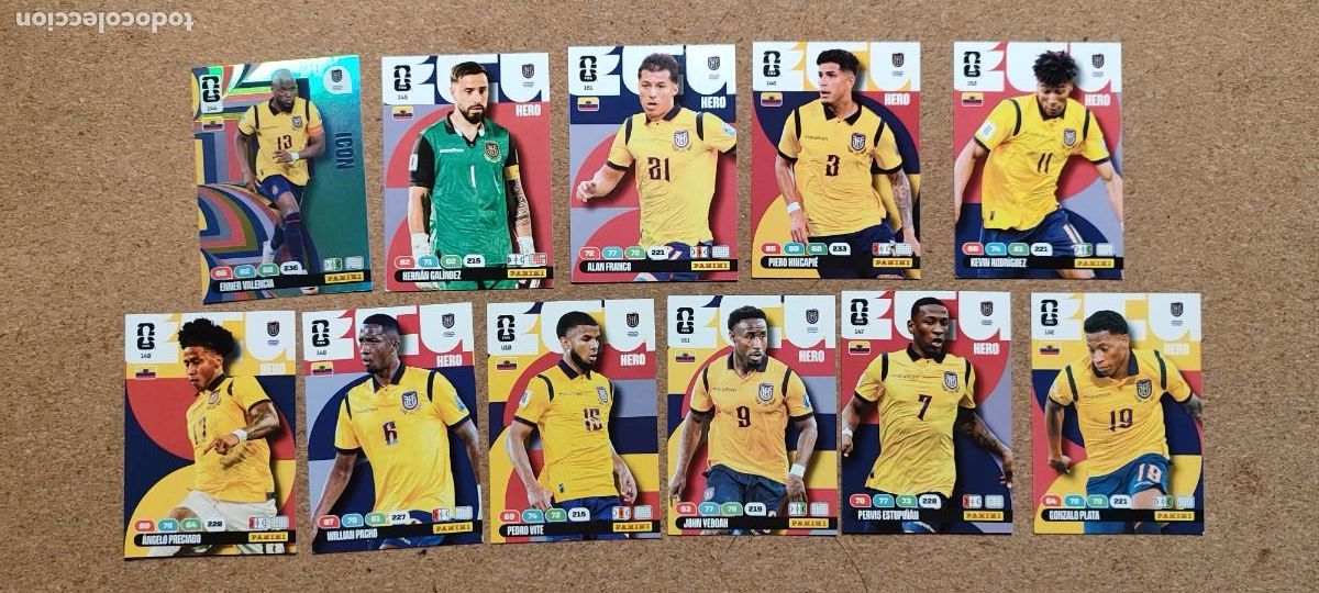 Cartes &agrave; collectionner de Football: ADRENALYN XL FIFA WORLD CUP 2026 LOTE 11 CARTAS DE ECUADOR # PANINI