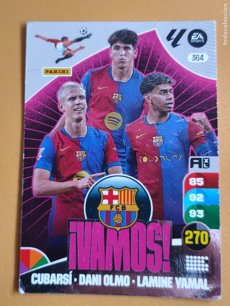Cromos de F&uacute;tbol: lamine yamal, 2024 25 vamos