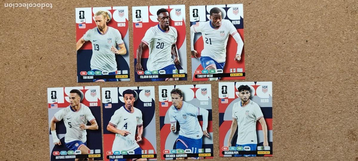 Cartes &agrave; collectionner de Football: ADRENALYN XL FIFA WORLD CUP 2026 LOTE 7 CARTAS DE USA # PANINI
