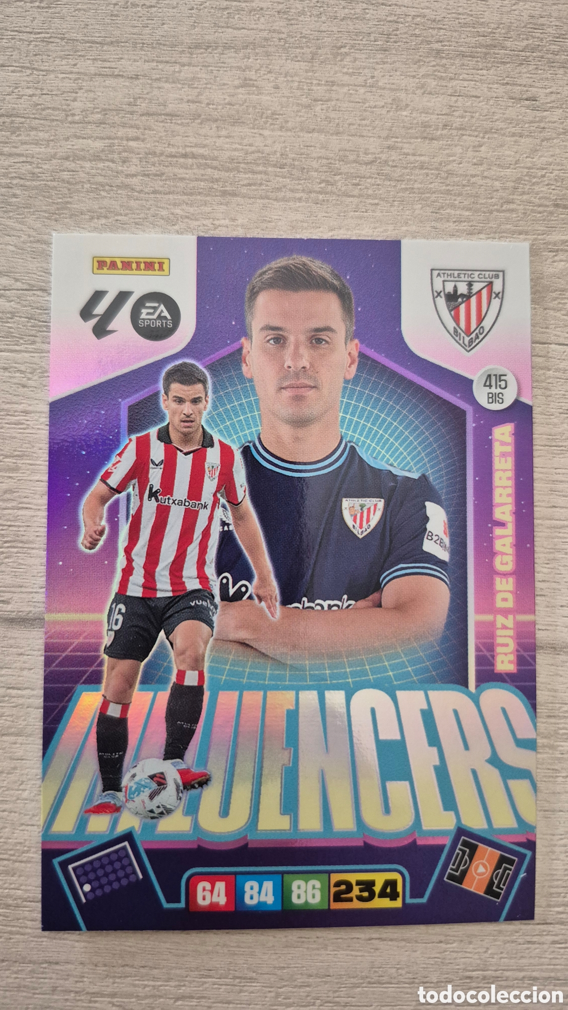 Cromos de F&uacute;tbol: N&deg;415Bis Influencers Ruiz De Galarreta Adrenalyn 25/26