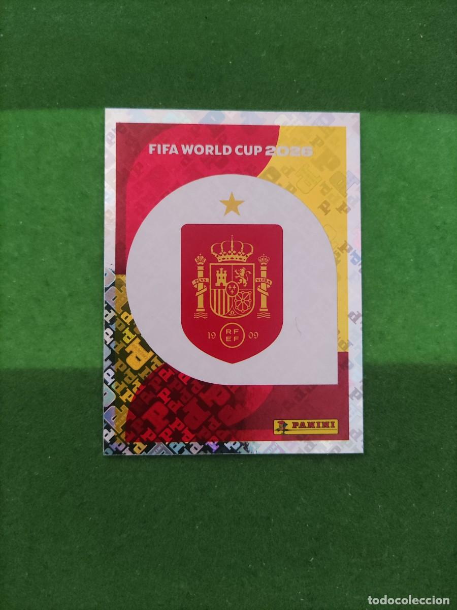 Cromos de F&uacute;tbol: Escudo Espa&ntilde;a ESP 1 Sticker Mundial 2026 FIFA World Cup / Sin pegar