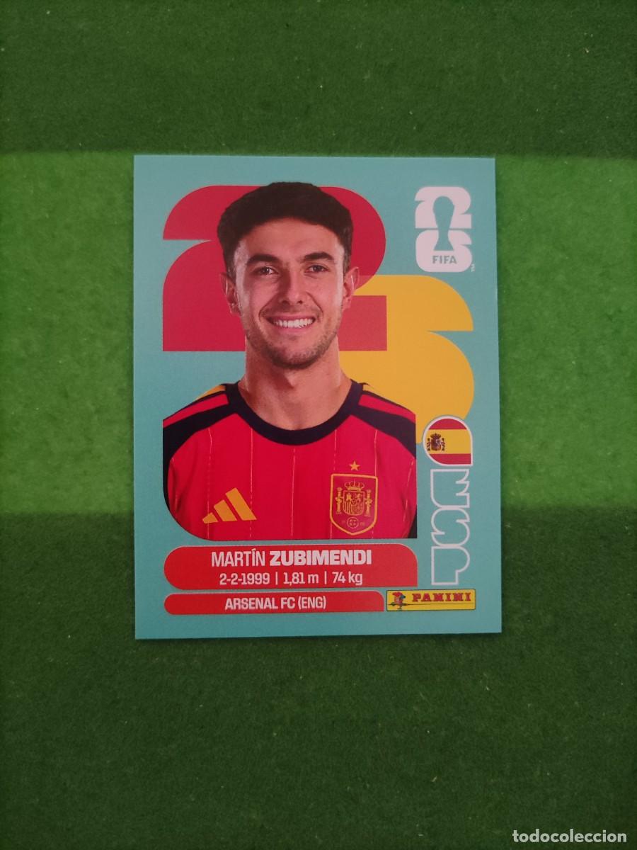 Cromos de F&uacute;tbol: Zubimendi Espa&ntilde;a ESP 9 Sticker Mundial 2026 FIFA World Cup / Sin pegar