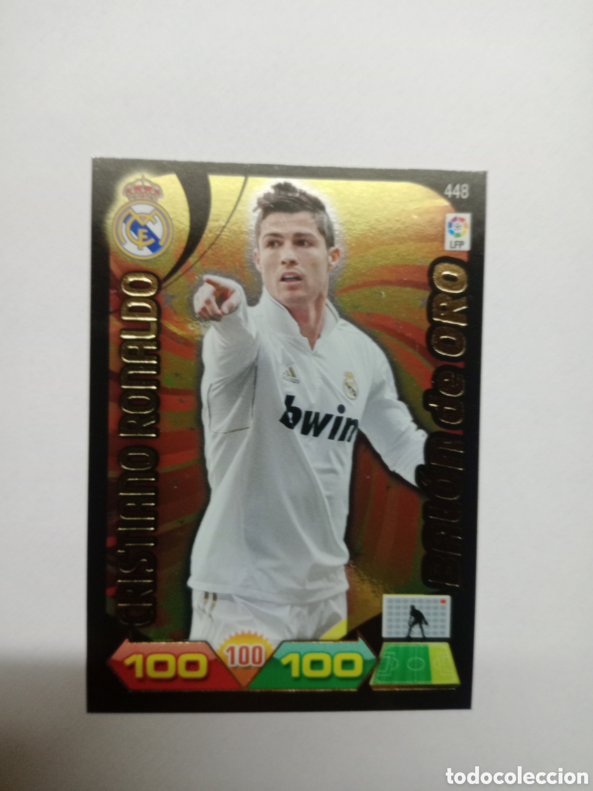 Cromos de F&uacute;tbol: ADRENALYN 11-12 CARD NUEVA EN PERFECTO ESTADO BALON DE ORO CRISTIANO RONALDO ERROR SIN CODIGO TRASER