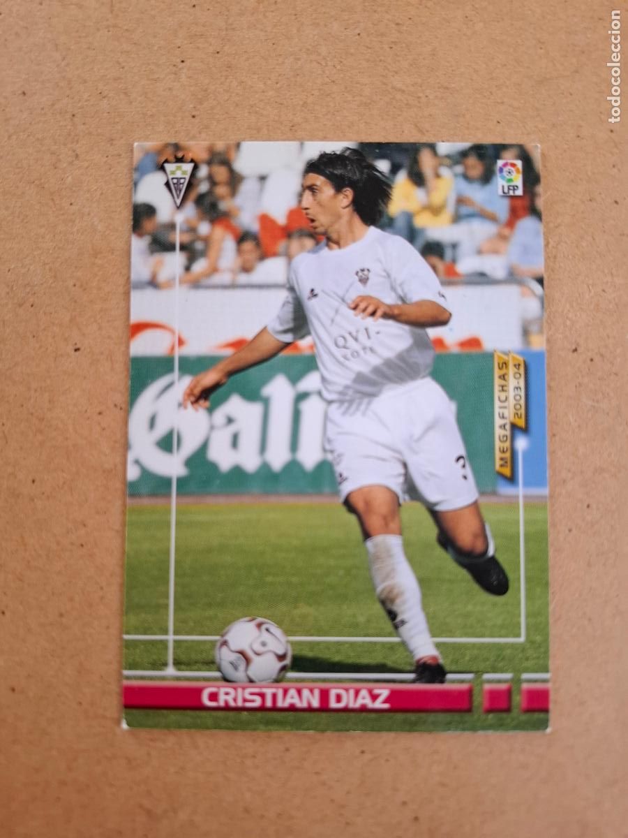 Cromos de F&uacute;tbol: MEGAFICHAS 2003 2004 03 04 - PANINI - 12 BIS CRISTIAN D&Iacute;AZ - ALBACETE BALOMPIE (CM)