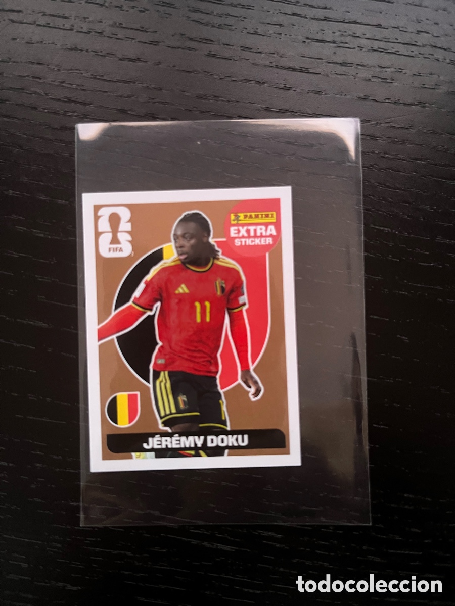 Cromos de F&uacute;tbol: Extra sticker Doku mundial 2026 panini