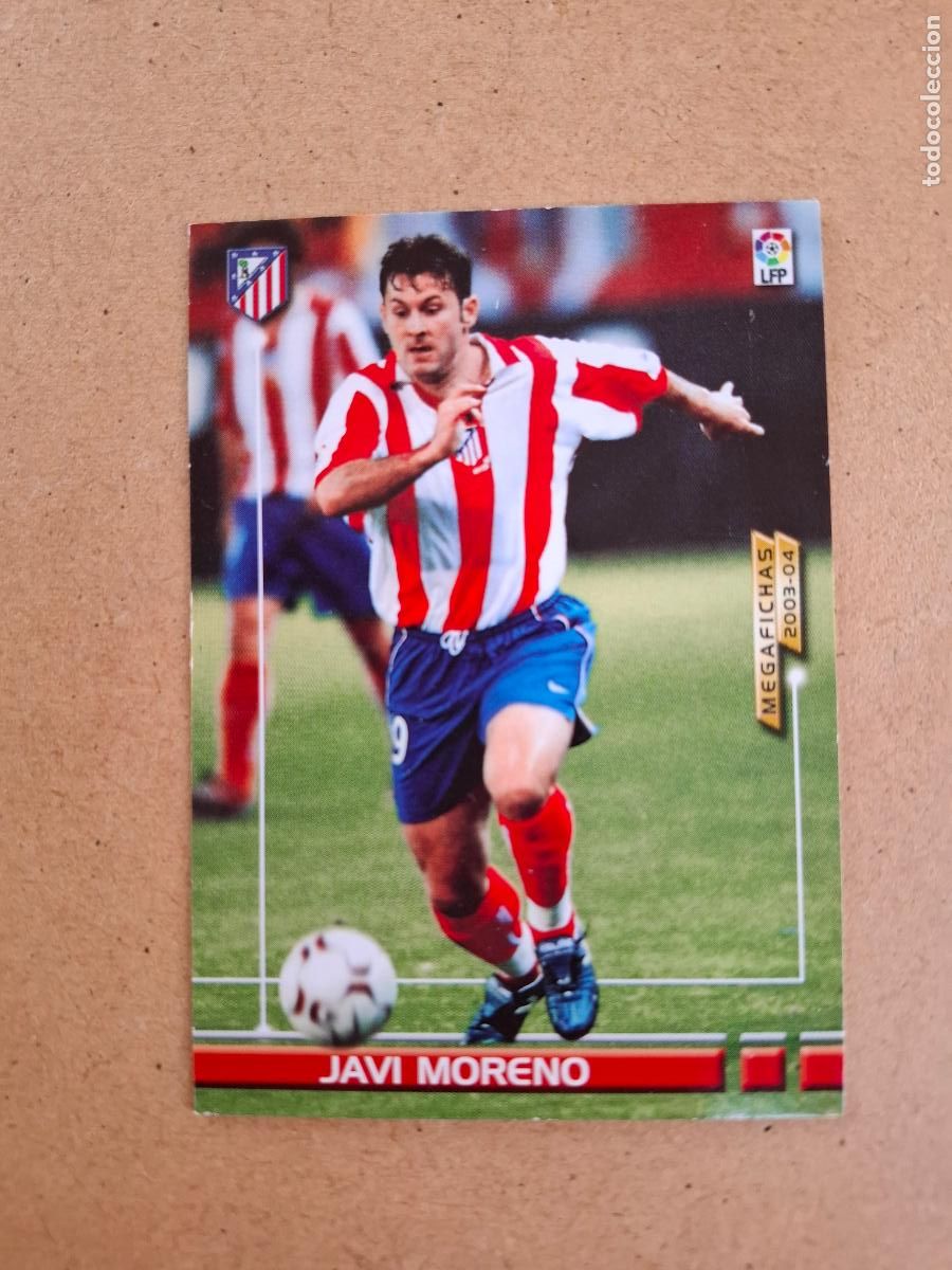 Cromos de F&uacute;tbol: MEGAFICHAS 2003 2004 03 04 - PANINI - 53 BIS JAVI MORENO - AT. MADRID (CM)