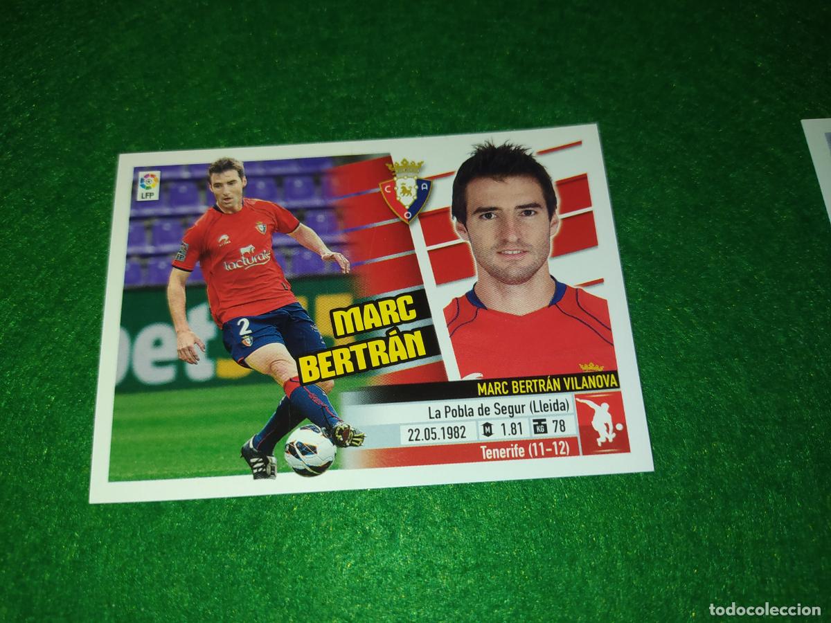 Cromos de F&uacute;tbol: LIGA ESTE 2013 2014 13/14 NUEVO SIN PEGAR OSASUNA N&ordm; 3 A MARC BERTRAN