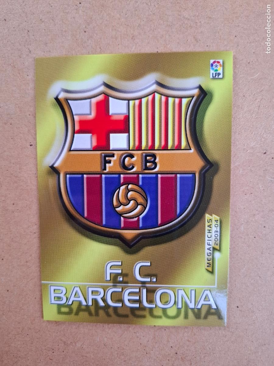Cromos de F&uacute;tbol: MEGAFICHAS 2003 2004 03 04 - PANINI - 55 ESCUDO - FC. BARCELONA (CM)