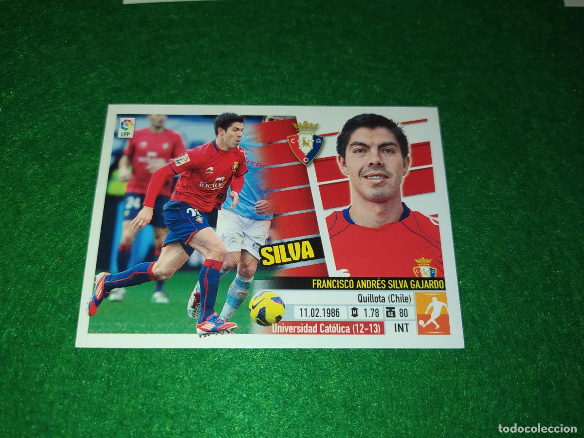 Cromos de F&uacute;tbol: LIGA ESTE 2013 2014 13/14 NUEVO SIN PEGAR OSASUNA N&ordm; 12 SILVA