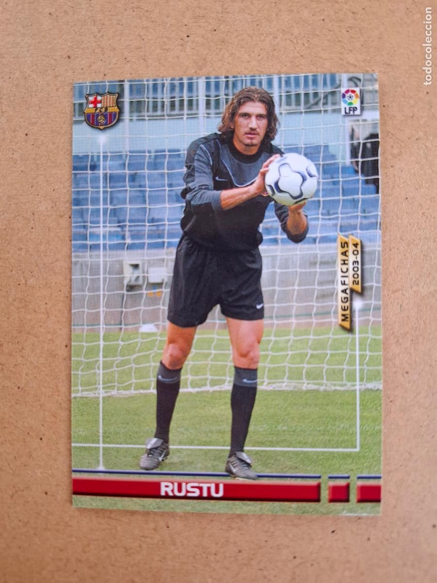 Cromos de F&uacute;tbol: MEGAFICHAS 2003 2004 03 04 - PANINI - 57 RUSTU - FC. BARCELONA (CM)