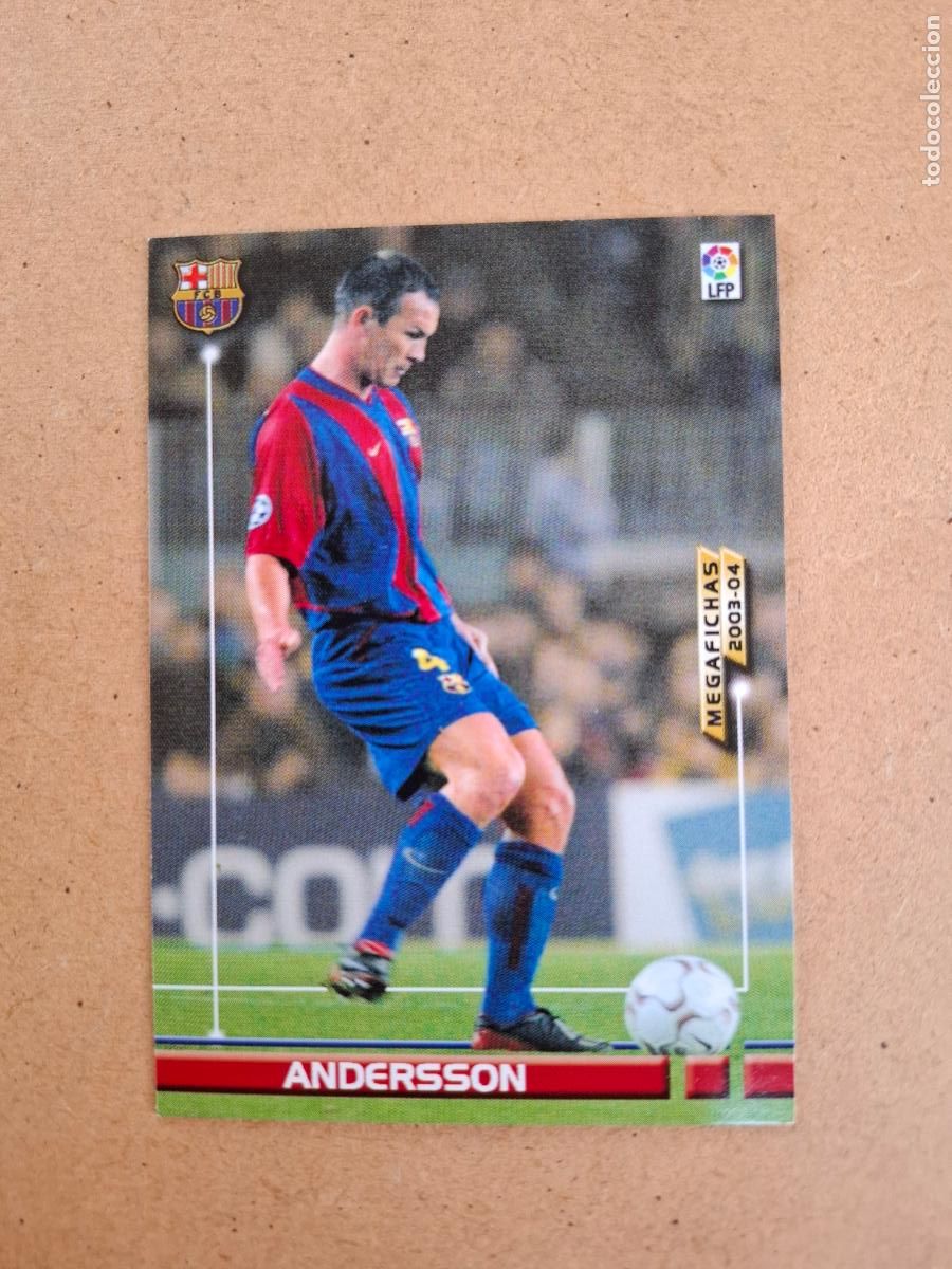 Cromos de F&uacute;tbol: MEGAFICHAS 2003 2004 03 04 - PANINI - 60 ANDERSSON - FC. BARCELONA (CM)