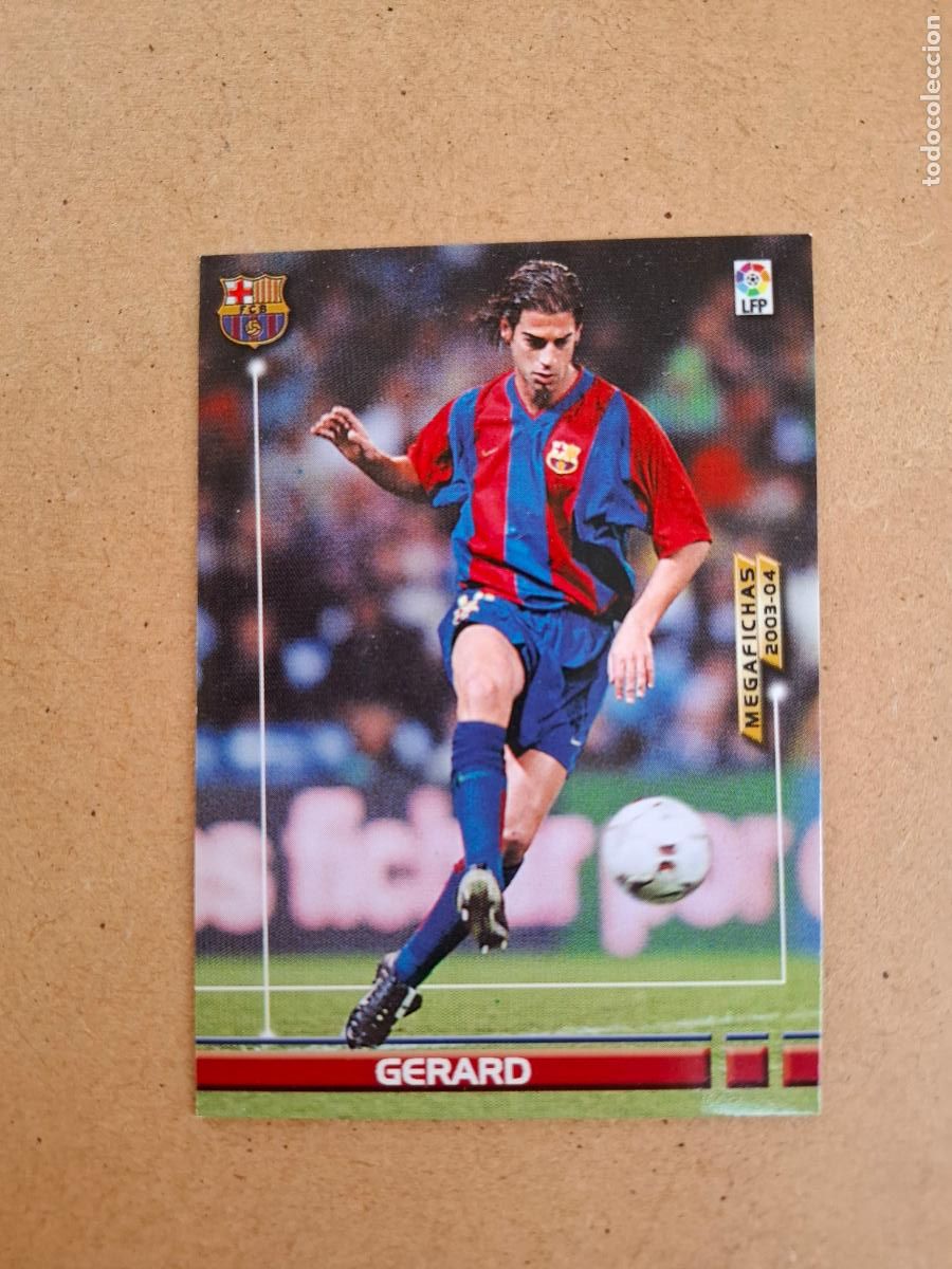 Cromos de F&uacute;tbol: MEGAFICHAS 2003 2004 03 04 - PANINI - 64 GERARD - FC. BARCELONA (CM)