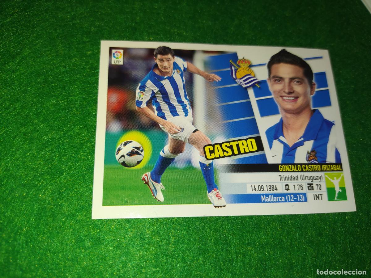 Cromos de F&uacute;tbol: LIGA ESTE 2013 2014 13/14 NUEVO SIN PEGAR REAL SOCIEDAD N&ordm; 13 CASTRO