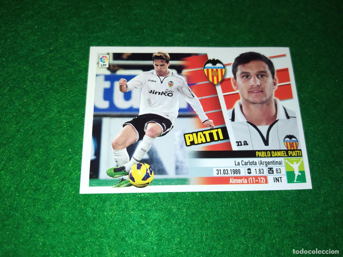 Cromos de F&uacute;tbol: LIGA ESTE 2013 2014 13/14 NUEVO SIN PEGAR VALENCIA N&ordm; 14 B PIATTI