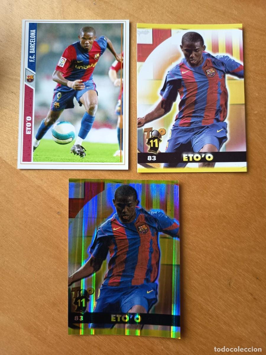 Cromos de F&uacute;tbol: LOTE ETO'O (BARCELONA)
