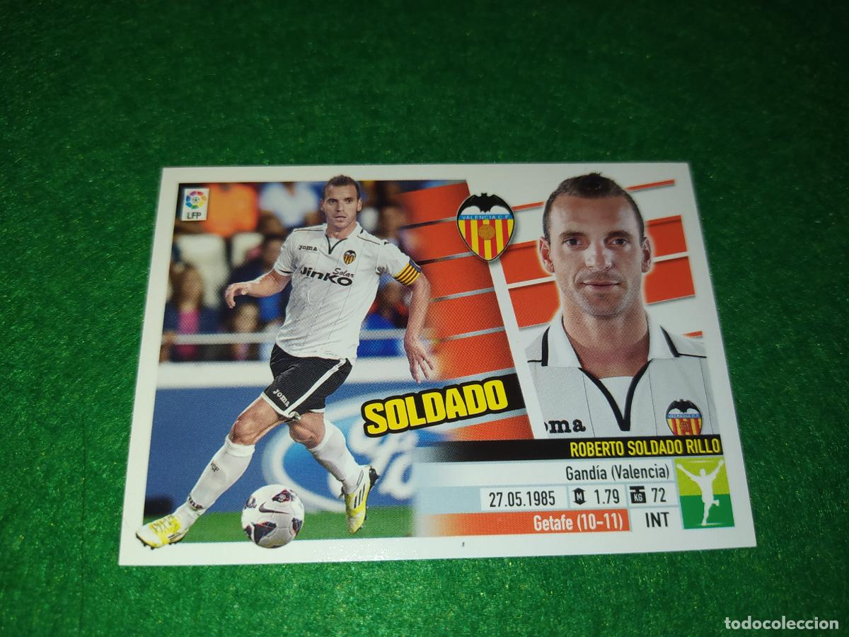 Cromos de F&uacute;tbol: LIGA ESTE 2013 2014 13/14 NUEVO SIN PEGAR VALENCIA N&ordm; 15 SOLDADO