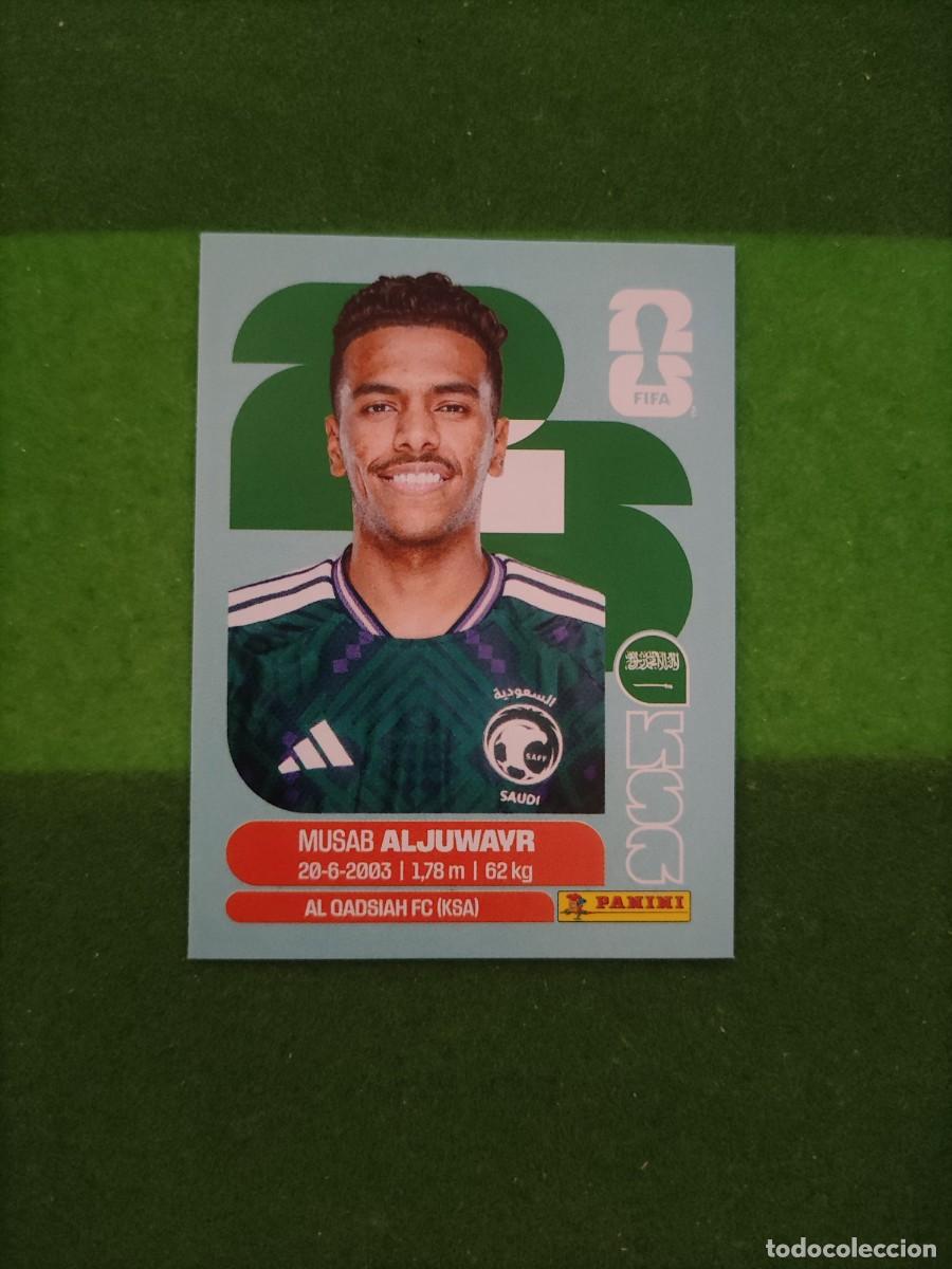 Cromos de F&uacute;tbol: Aljuwayr Arabia Saudi KSA 9 Sticker Mundial 2026 FIFA World Cup / Sin pegar