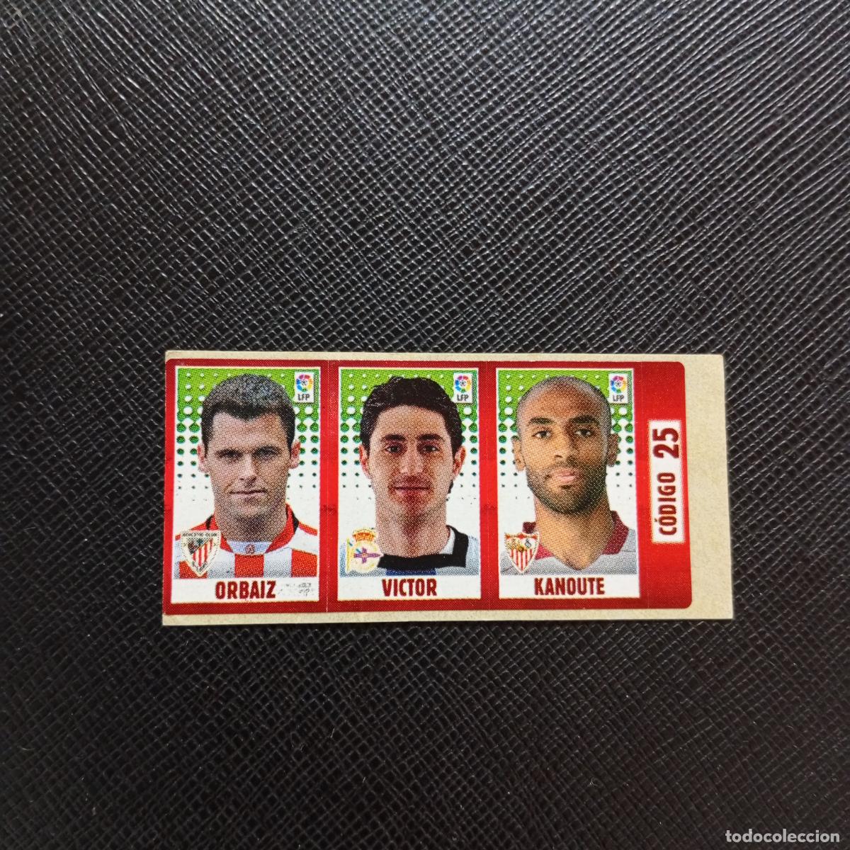 Cromos de F&uacute;tbol: CODIGO 25 ORBAIZ VICTOR KANOUTE CHICLE LIGA DE LAS ESTRELLAS 2005 2006 - SIN PEGAR - A77 PG44
