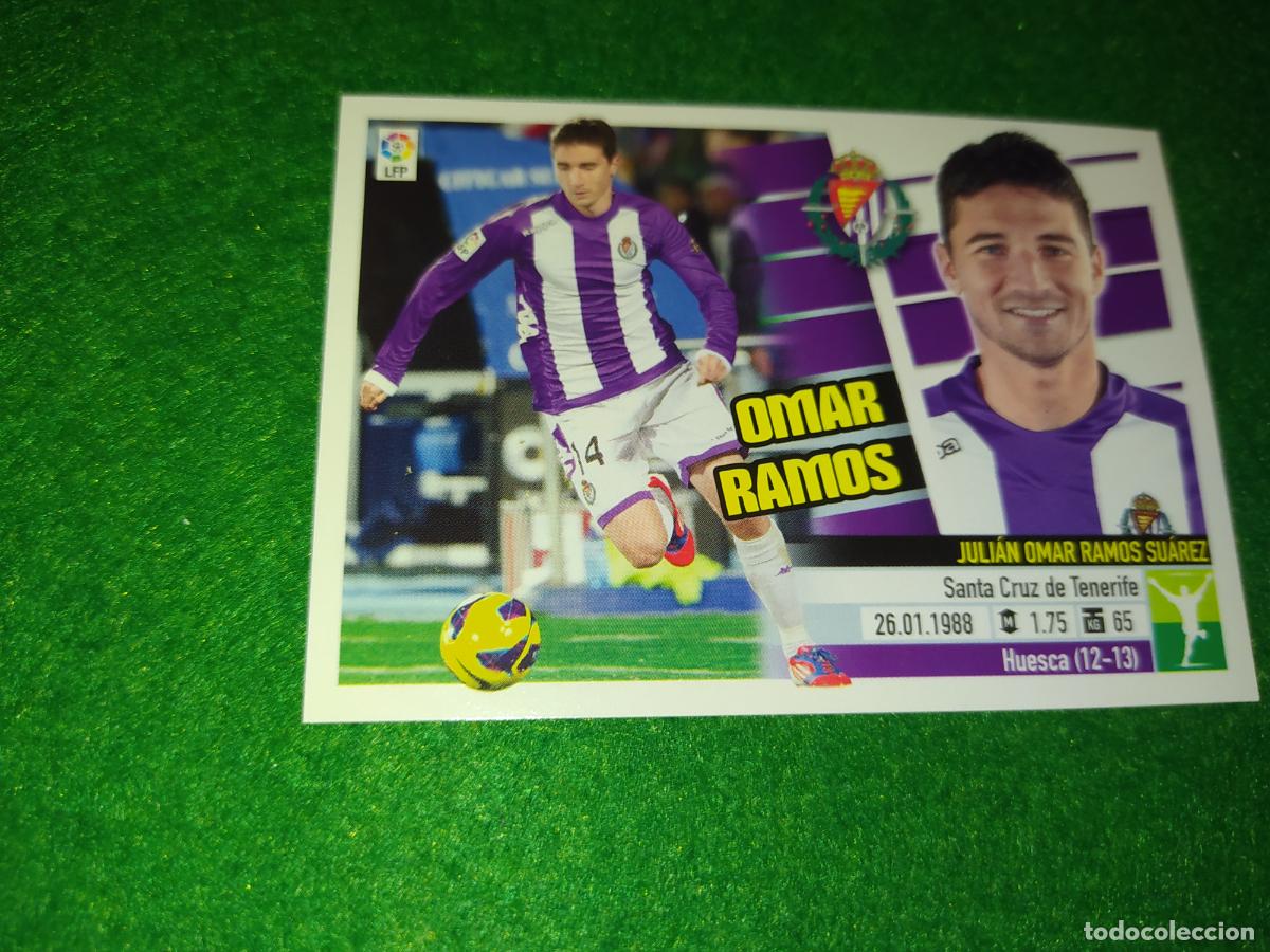 Cromos de F&uacute;tbol: LIGA ESTE 2013 2014 13/14 NUEVO SIN PEGAR REAL VALLADOLID N&ordm; 14 OMAR RAMOS