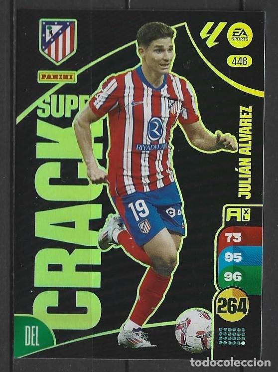 Cromos de F&uacute;tbol: Adrenalyn 24/25 - Juli&aacute;n Alvarez - N&ordm; 446 - Atl&eacute;tico ( Super Crack )