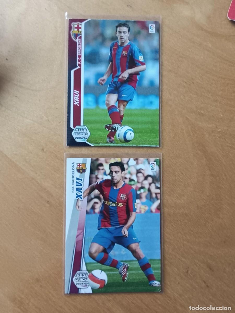 Cromos de F&uacute;tbol: XAVI (BARCELONA) LOTE MEGACRACKS 66 2005/06 Y 65 2008/09