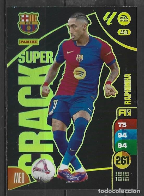 Cromos de F&uacute;tbol: Adrenalyn 24/25 - Raphinha - N&ordm; 450 - FC Barcelona ( Super Crack )