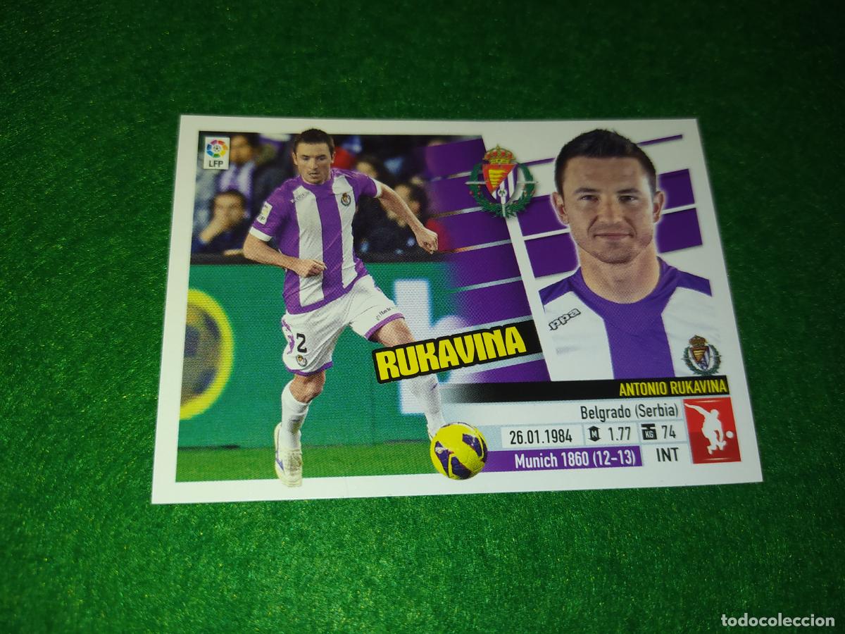 Cartes &agrave; collectionner de Football: LIGA ESTE 2013 2014 13/14 NUEVO SIN PEGAR REAL VALLADOLID N&ordm; 3 RUKAVINA
