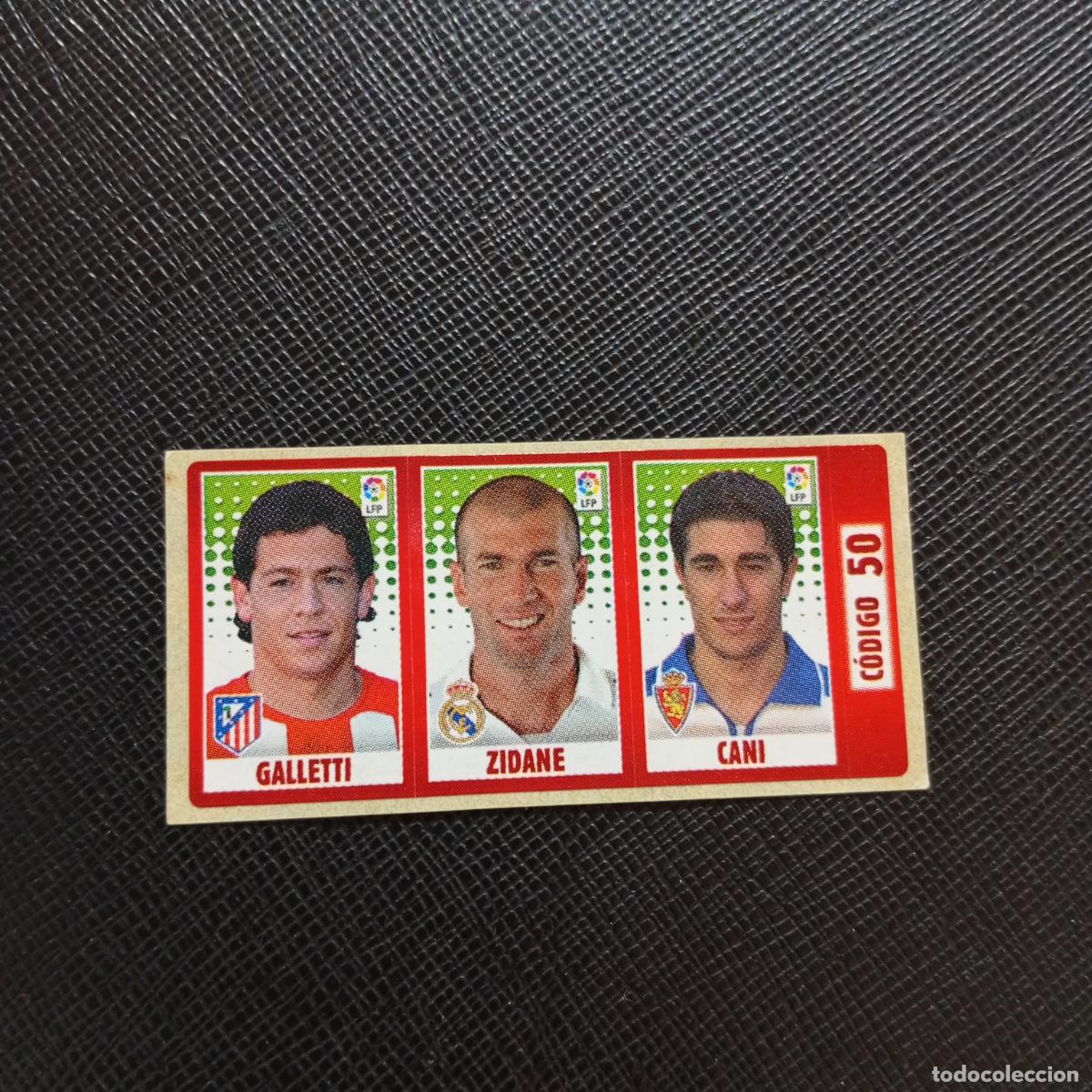 Cromos de F&uacute;tbol: CODIGO 50 GALLETTI ZIDANE CANI CHICLE LIGA DE LAS ESTRELLAS 2005 2006 SIN PEGAR - A72 PG6
